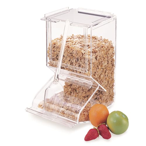 Stackable Bulk Acrylic Cereal Dispenser,  Clear